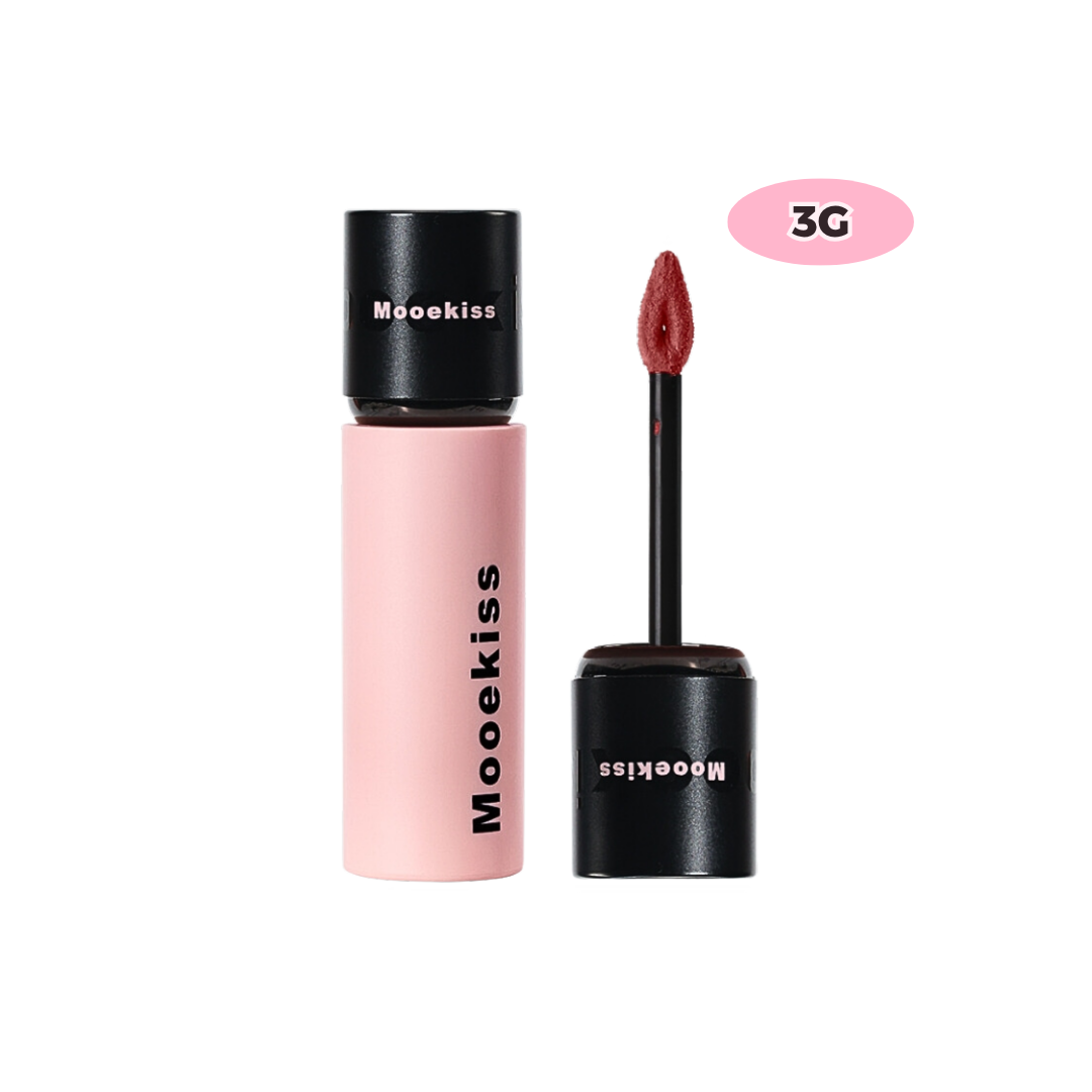 [MOOEKISS] Son kem lì Mooekiss Velvet Lip Mud nắp đen 3g