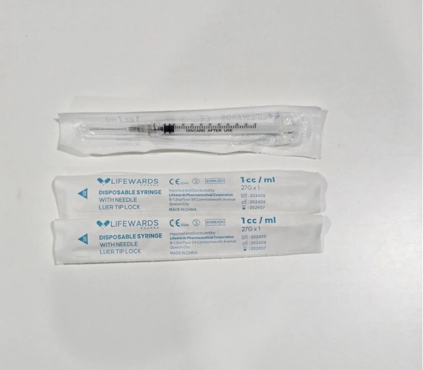 Lifewards 1cc Disposable Syringe with Needle – FDA Approved
