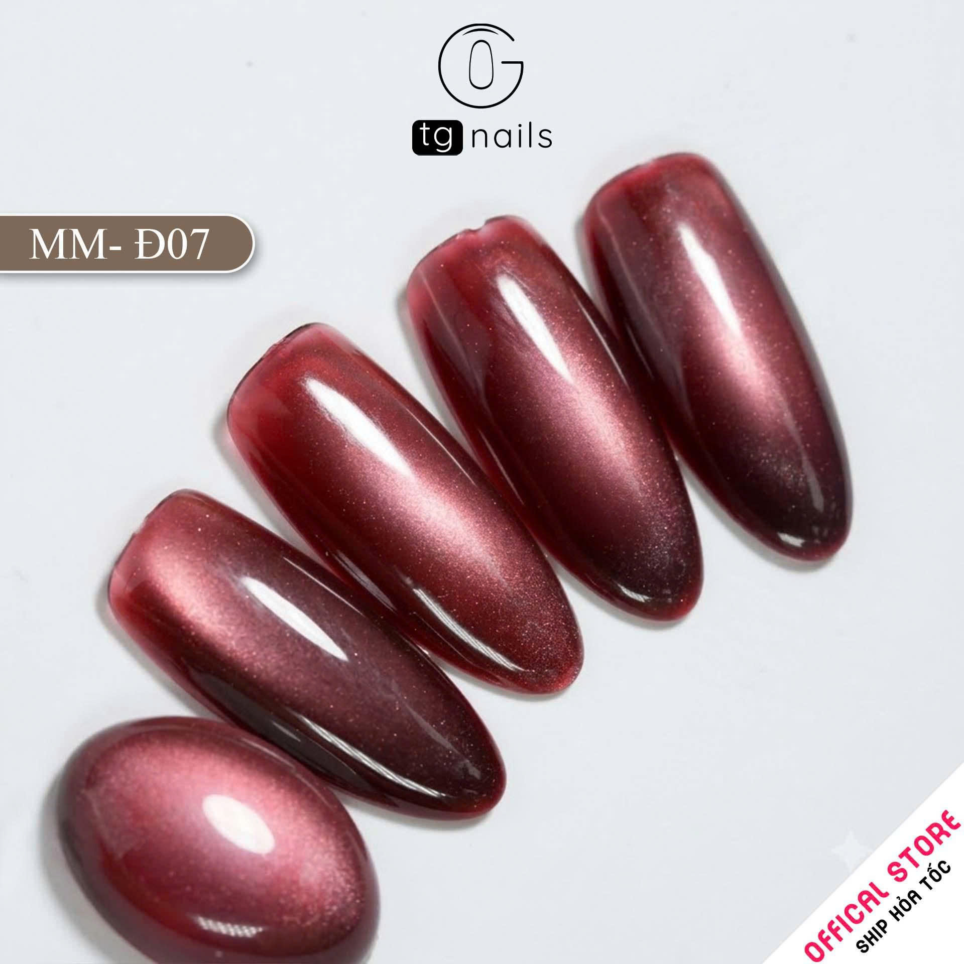 Sơn móng TG Nails gel. Khối lượng tịnh: 10g/ lọ. Nhãn hàng TG nail gel - Mắt mèo đậm_thumbnail_10