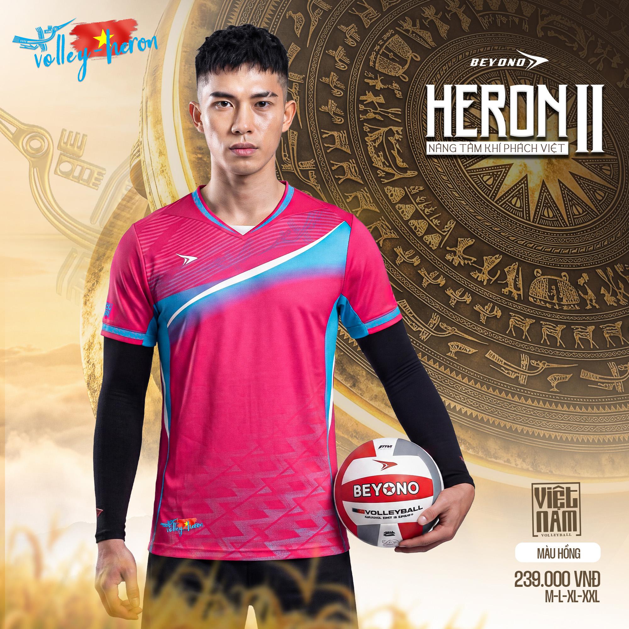 BST Quần Áo Bóng Chuyền Beyono Heron II Thun Mè Cao Cấp Thoáng Mát Thể Thao Đương Đại