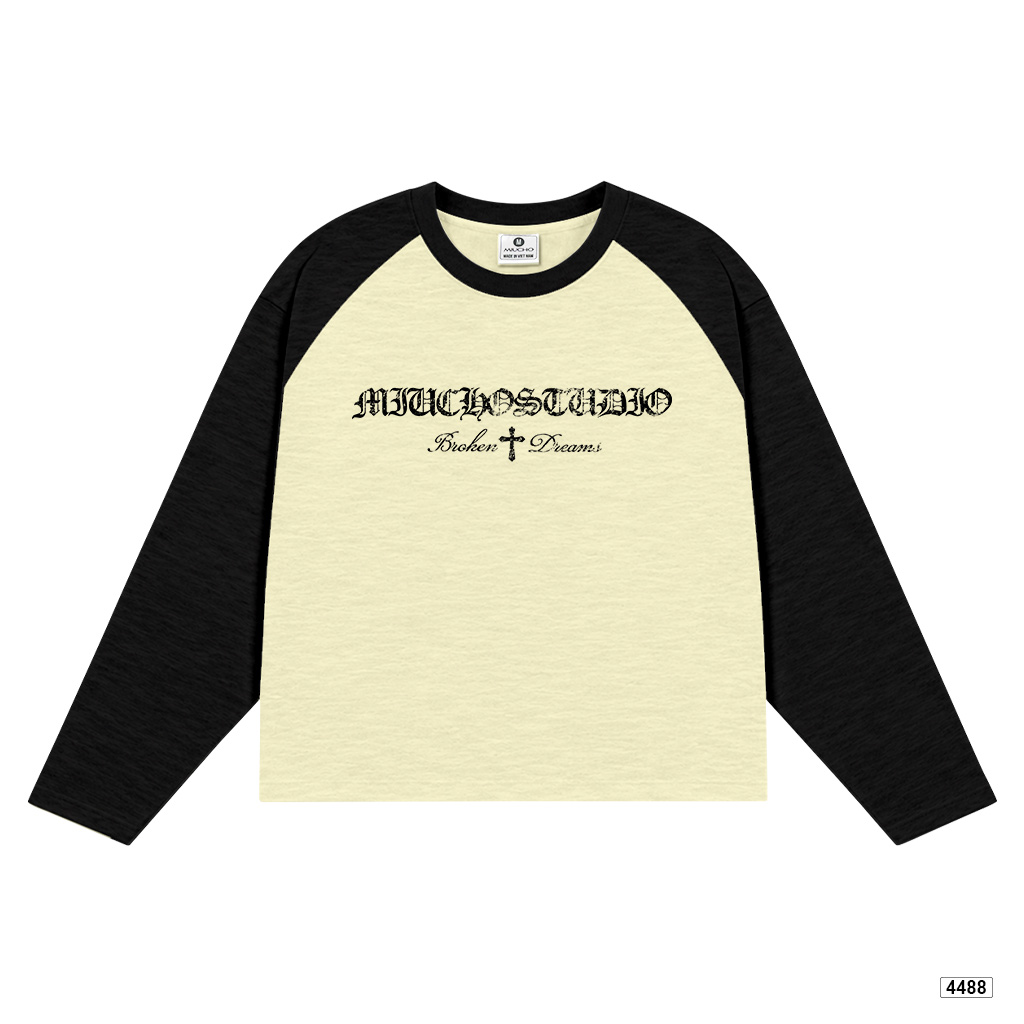 Áo thun nữ tay dài form boxy Miucho cotton xược thoáng mát 4488_thumbnail_7