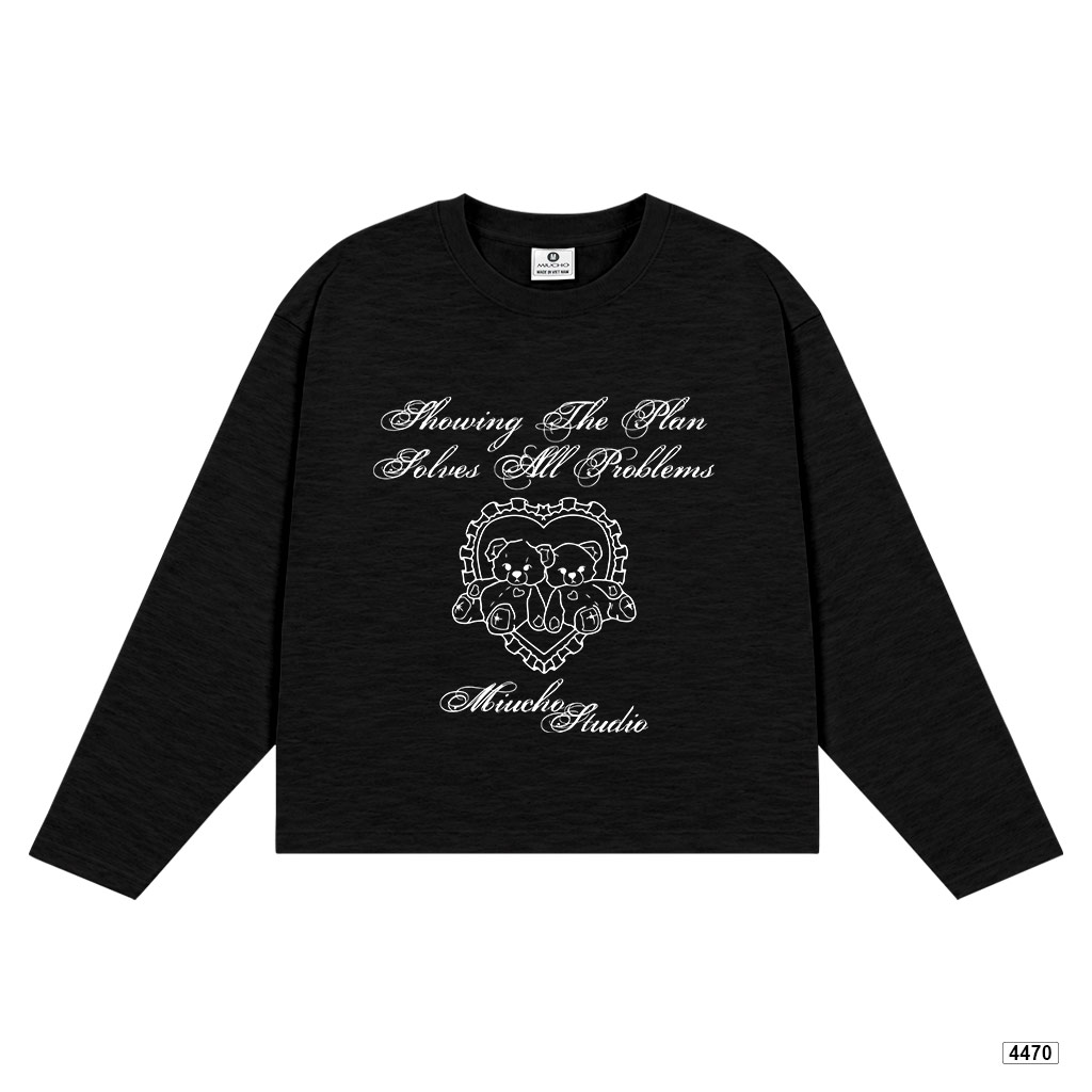 Áo thun tay dài unisex form boxy cotton xược Miucho 4470_thumbnail_8
