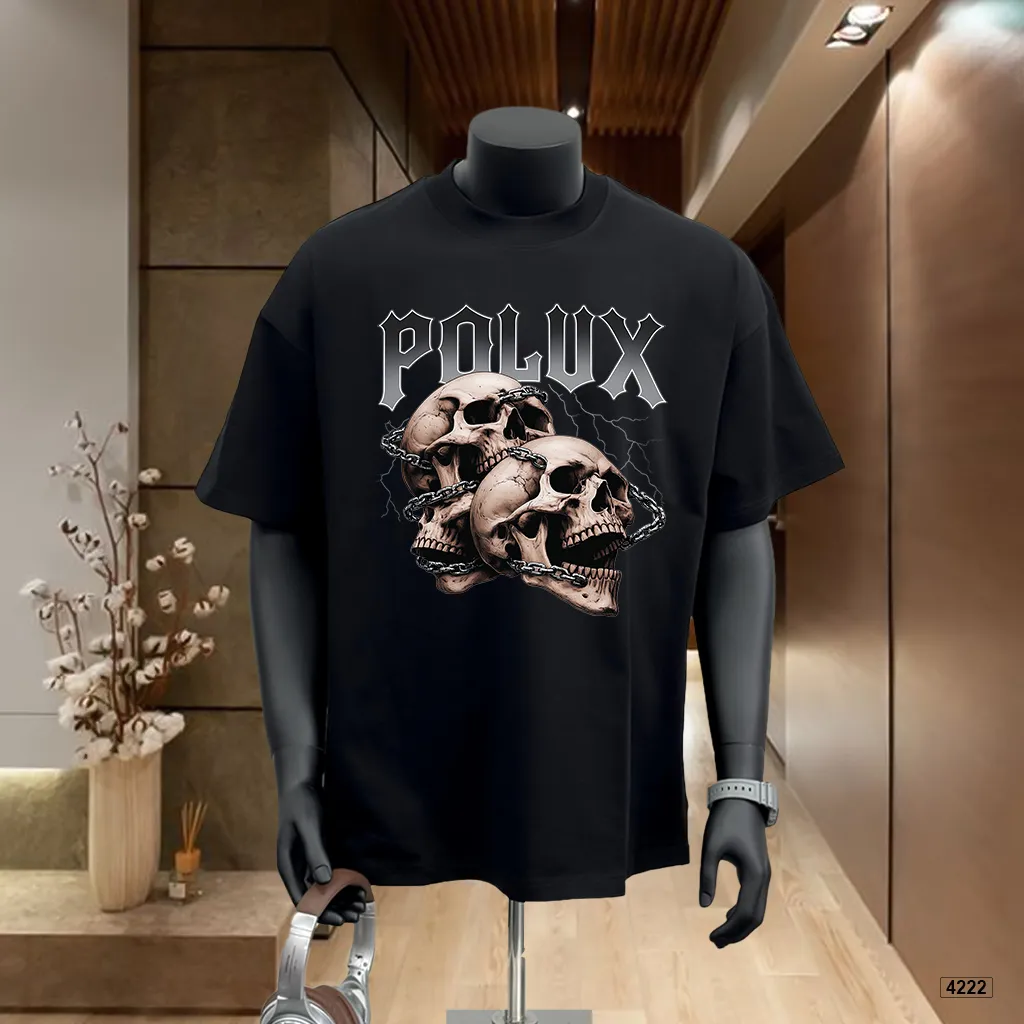 Áo thun nam form rộng phong cách cổ điển Polux 4222_thumbnail_2