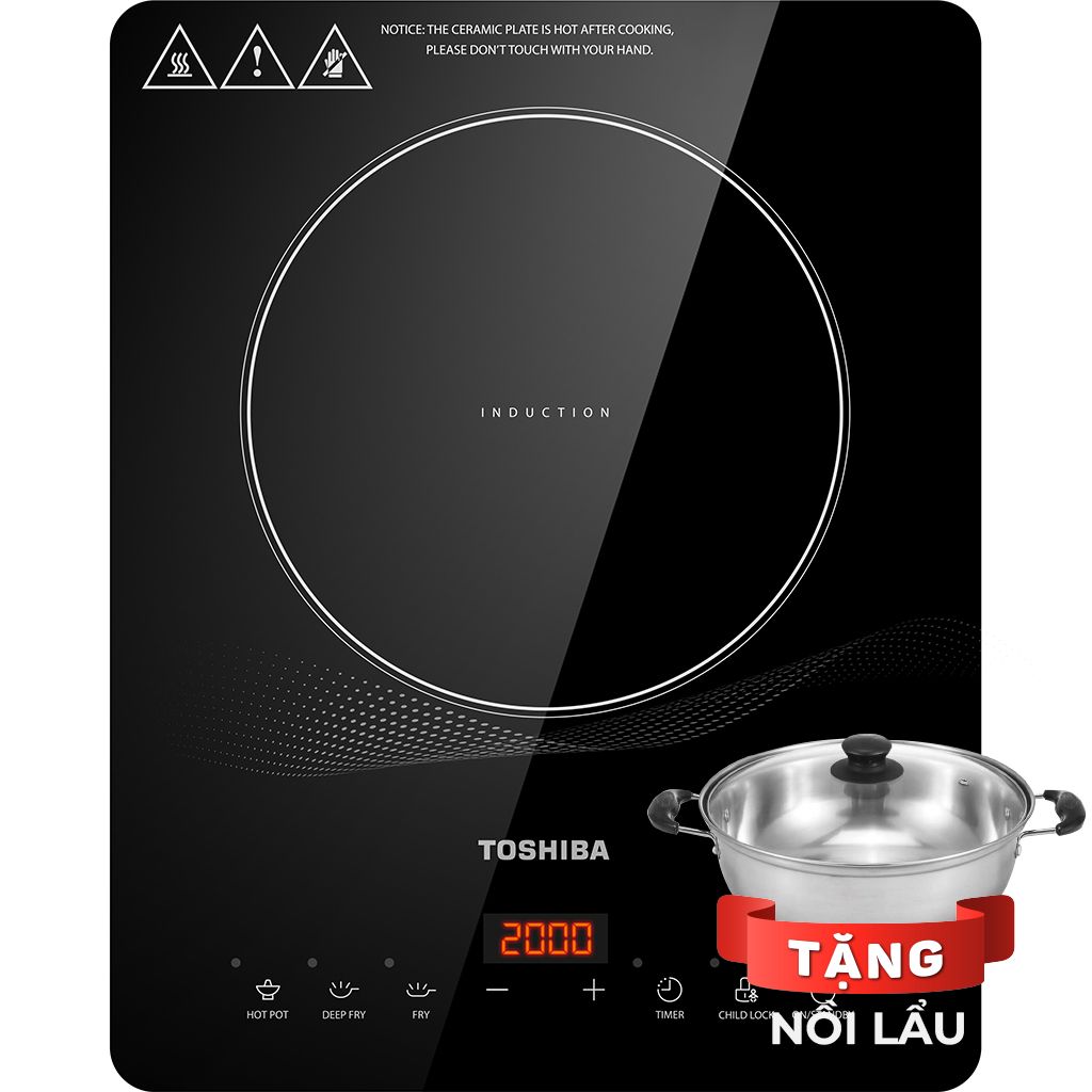 Bếp điện từ đơn Toshiba IC-20R1SV - Tặng kèm nồi