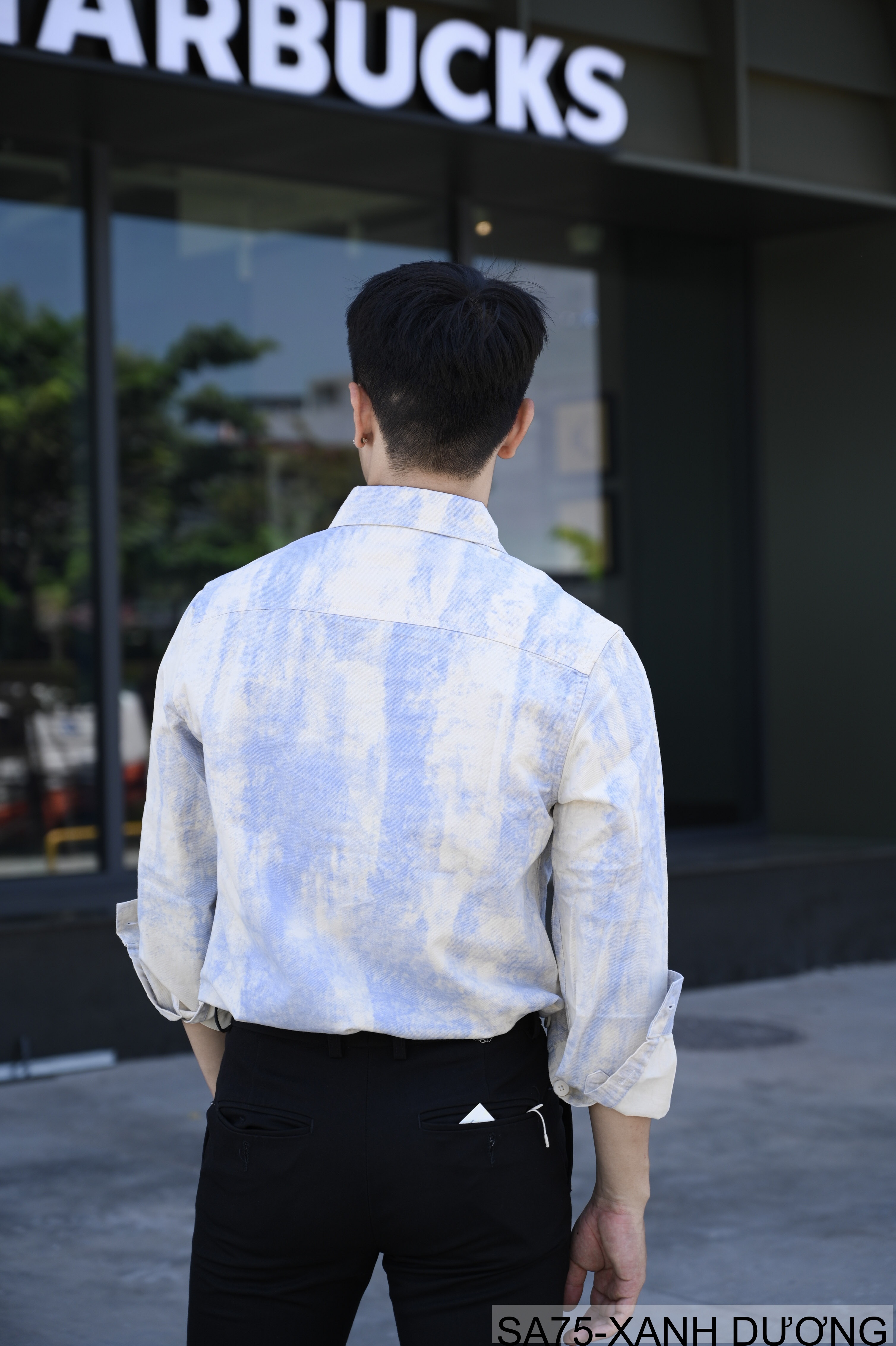 SA75 - Áo Sơ Mi Nam Dài Tay In Họa Tiết Phong Cách Nhật Bản Chất Cotton Mềm Mại_thumbnail_2