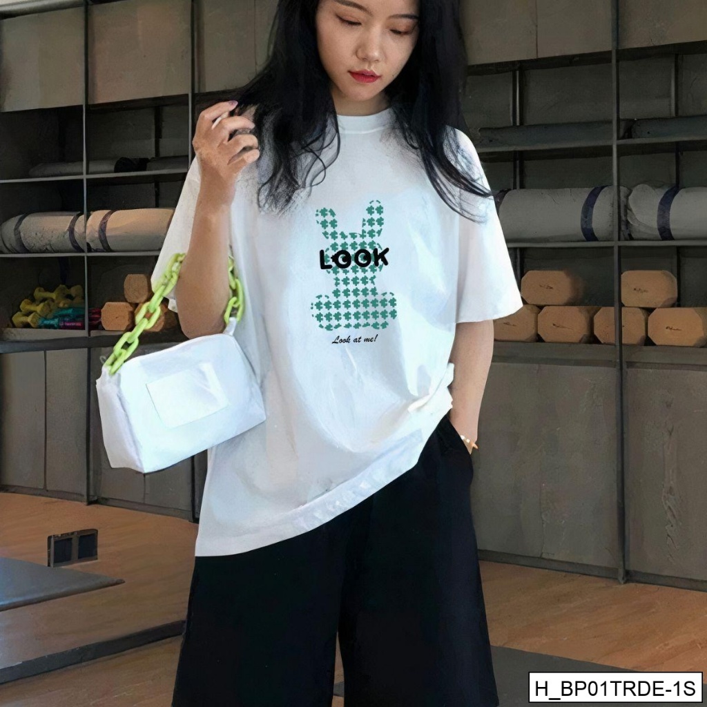 [XẢ KHO BỘ FORM RỘNG] -  Bộ quần áo thun nữ dáng rộng nhiều hình in - LOZA XB013_thumbnail_2