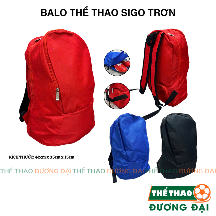 Balo Thể Thao Sigo Trơn Kiểu Dáng Năng Động Chống Nước Chắc Chắn Thể Thao Đương Đại