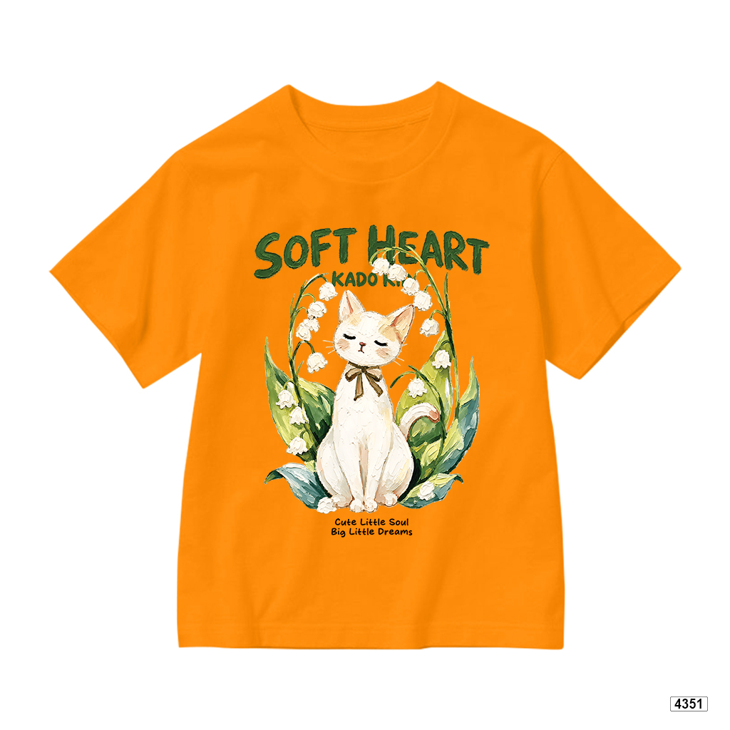 Áo thun bé trai bé gái form rộng Soft Heart Cat Kado 4351_thumbnail_12