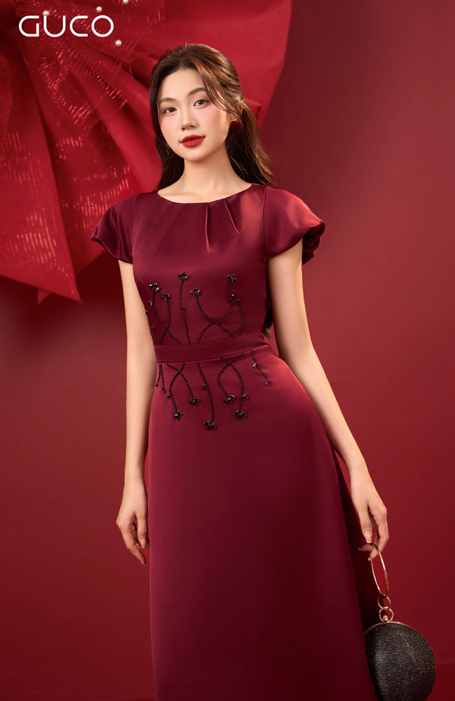 ĐẦM DẠ HỘI TAY BÍ KẾT ĐÁ PHA LÊ - ĐỎ_thumbnail_2