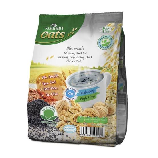 Ngũ cốc yến mạch óc chó & mè đen Xuân An bịch 400g_thumbnail_4