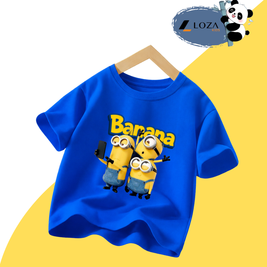 Áo thun bé trai BST MINION BANANA Hot trend - Loza Kids AT009_thumbnail_2