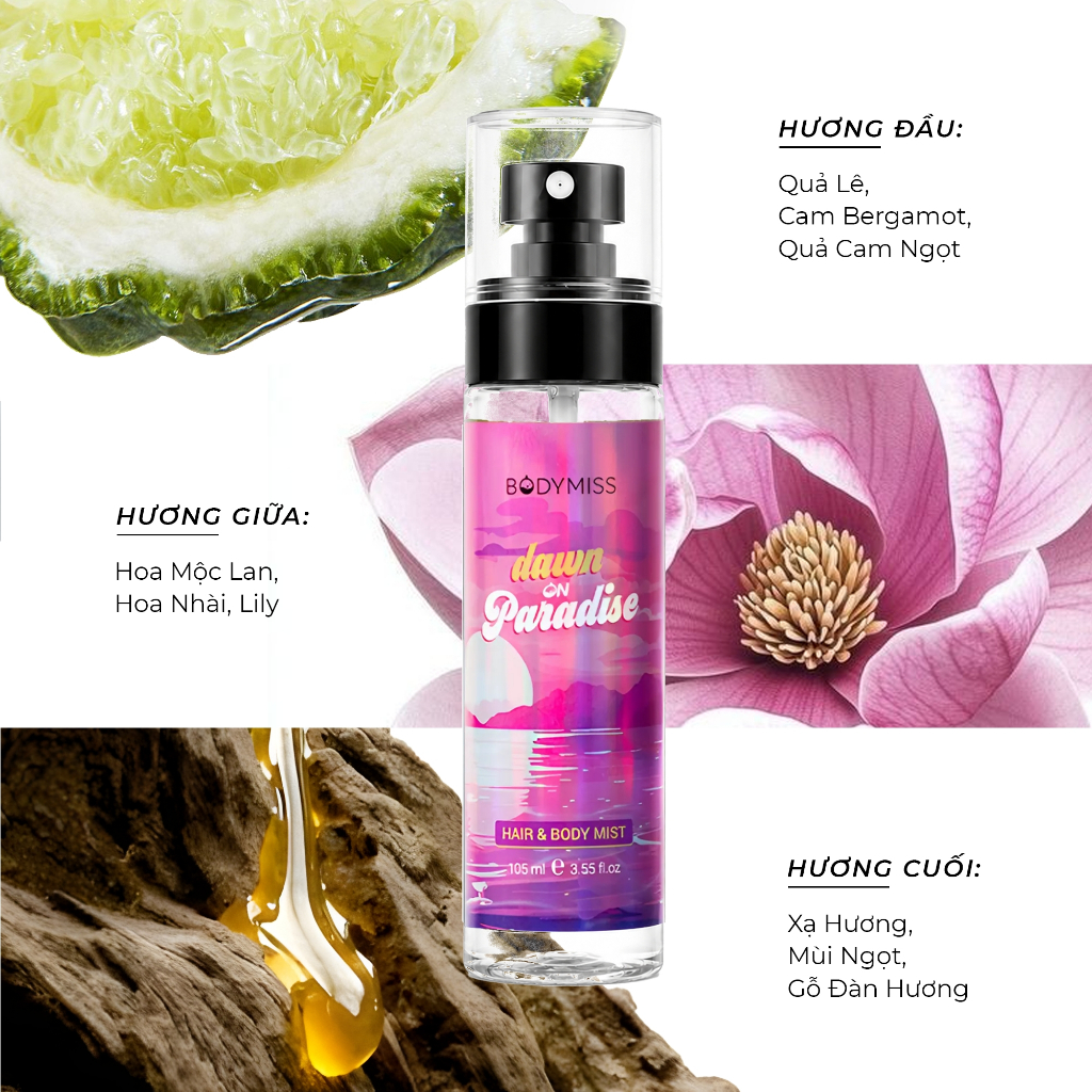 Body Mist Nam Nữ Bodymist Xịt Thơm Hương Nước Hoa Unisex Lưu Hương Lâu BODYMISS_thumbnail_11