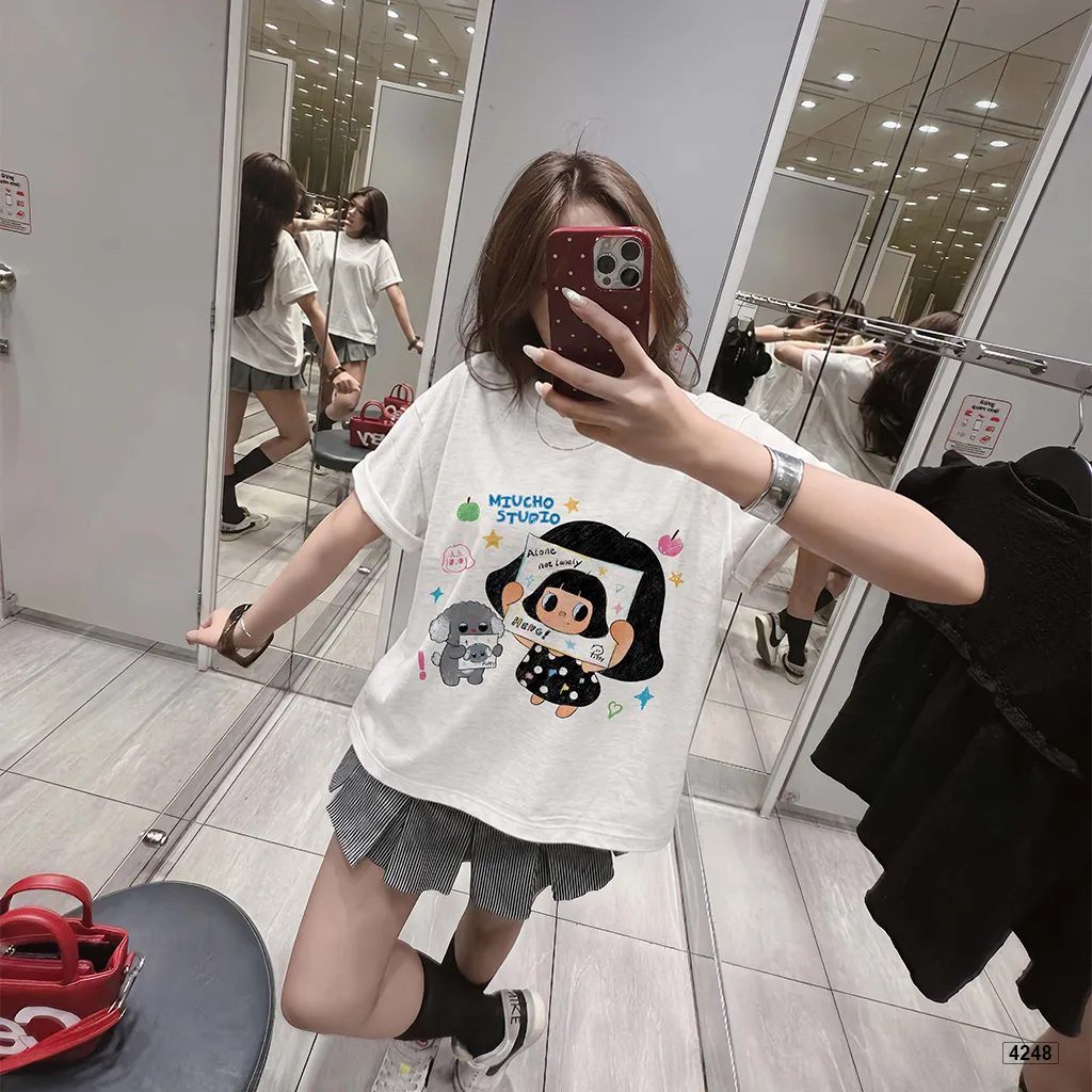 Áo thun nữ form boxy chất vải xước Pretty Girl Miucho 4248_thumbnail_5
