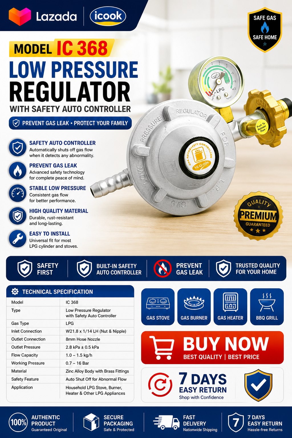 Low Pressure Regulator