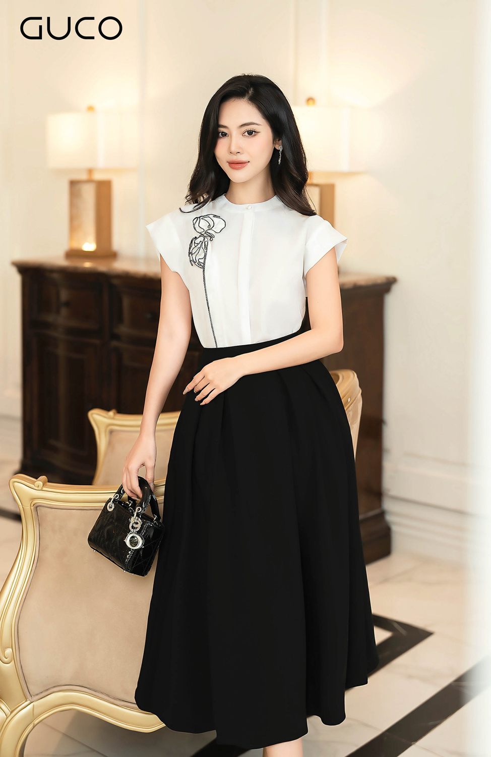 V10020DEN - CHÂN VÁY XÒE XẾP LY LỚN - ĐEN_thumbnail_2