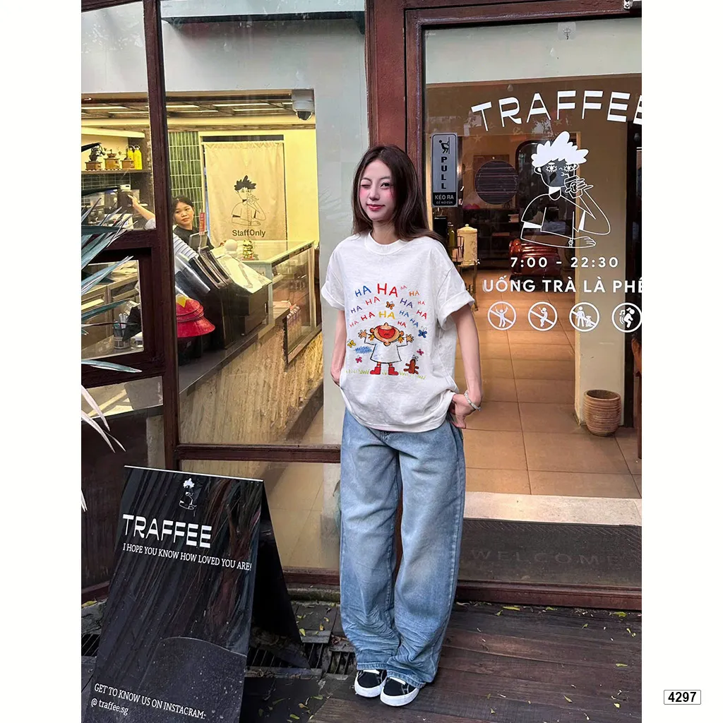 Áo thun boxy unisex chất vải xước Miucho 4297_thumbnail_5