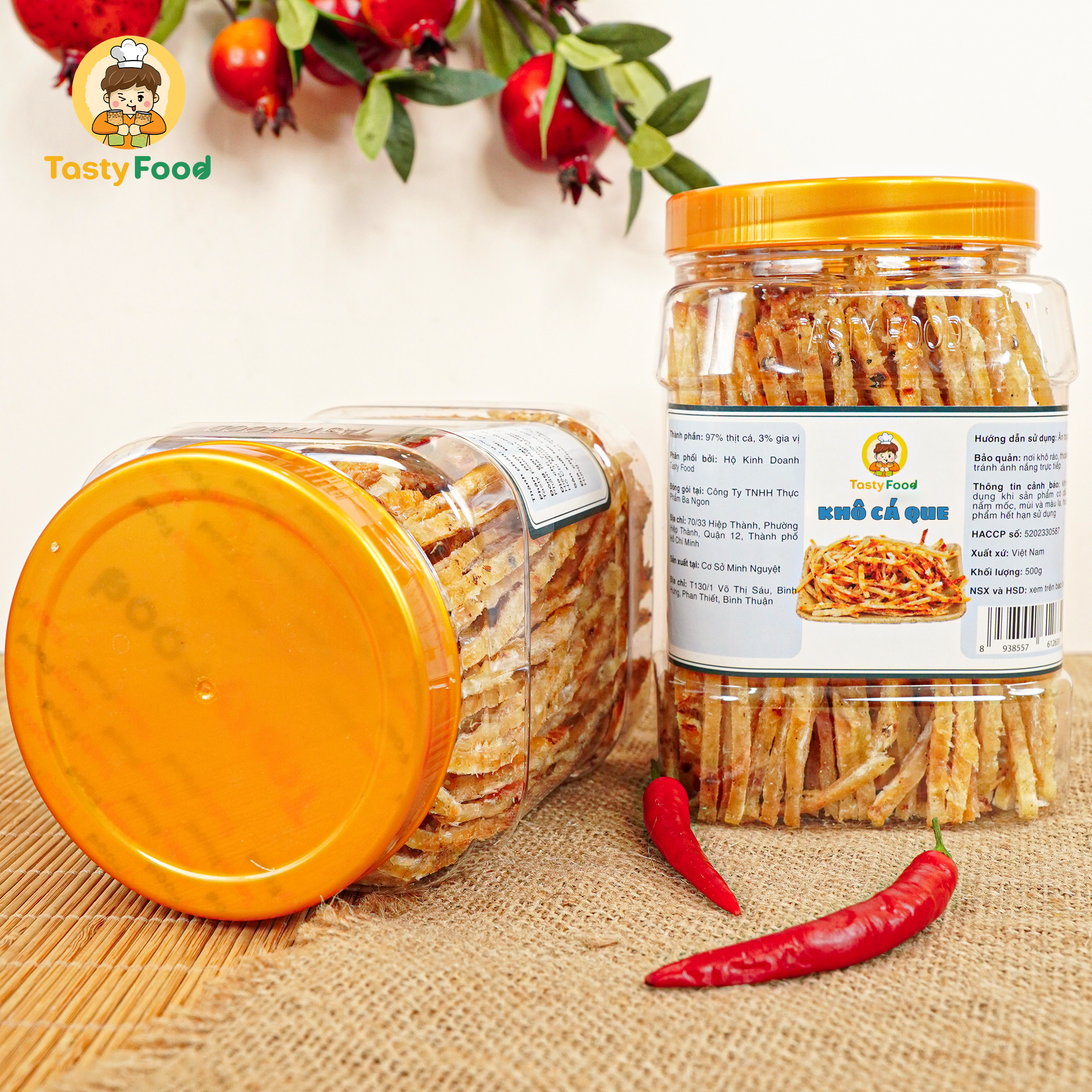 Khô cá thiều que cắt sợi Tasty Food - Hũ vuông 500g_thumbnail_2