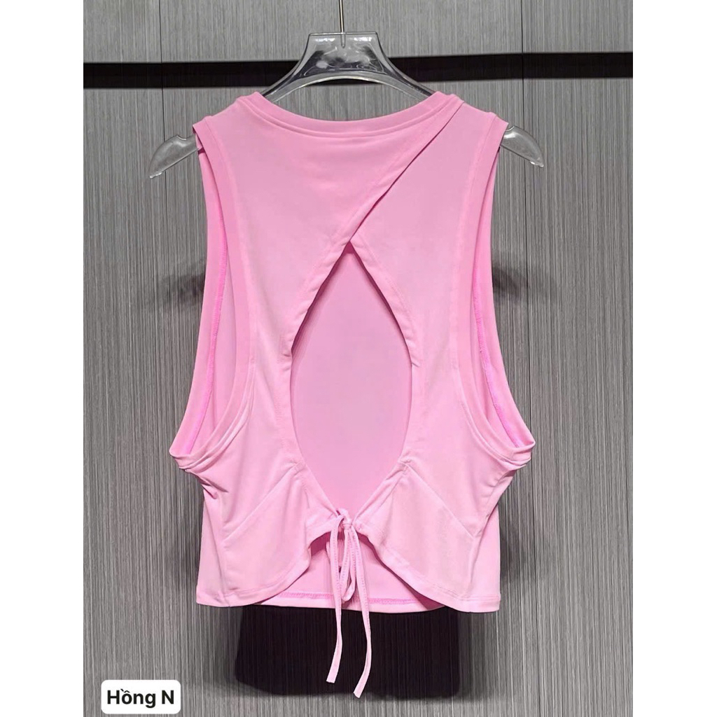 Áo Tanktop Thể Thao Tập Gym Chạy Bộ Nữ Yumiisportswear Ba Lỗ Cột Dây Form Rộng Vải Co Giãn Thoáng Khí Thấm Hút Nhanh Khô_thumbnail_1
