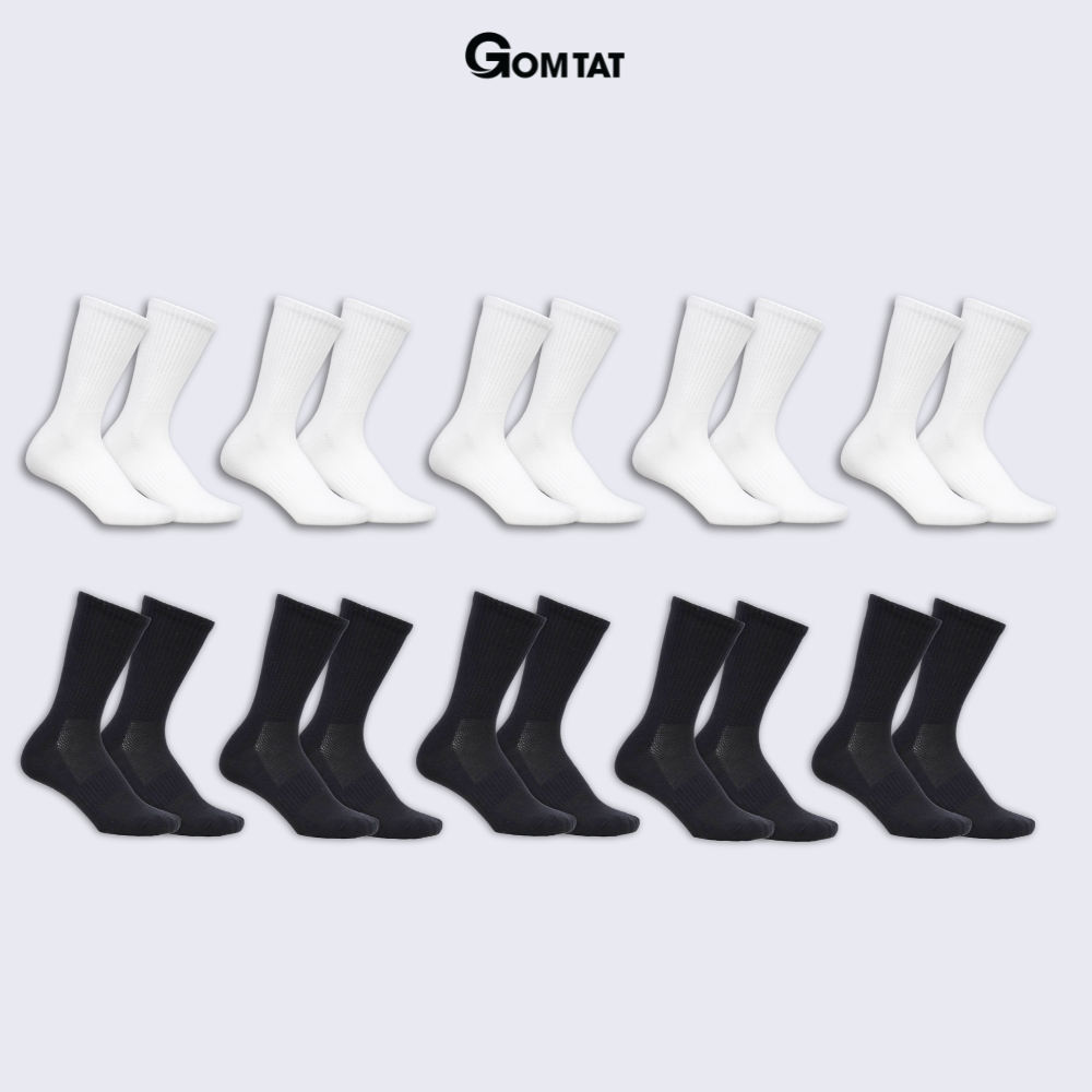 Combo tất cổ trung nam nữ GOMTAT chất liệu cotton cao cấp, thiết kế mặt lưới thoáng khí - STA-KLB_thumbnail_31