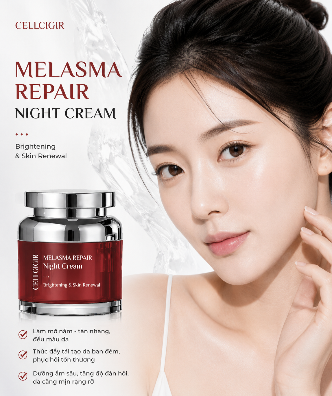 Kem dưỡng ban đêm CELLGIGIR MELASMA REPAIR NIGHT CREAM 50g