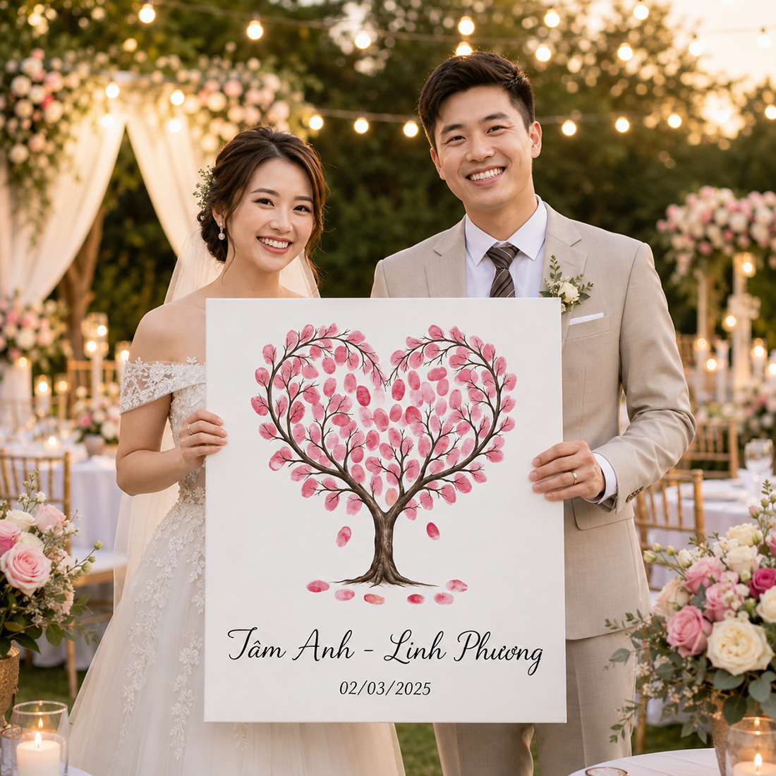 Tranh In Dấu Vân Tay - Trang trí đám cưới độc đáo_thumbnail_4