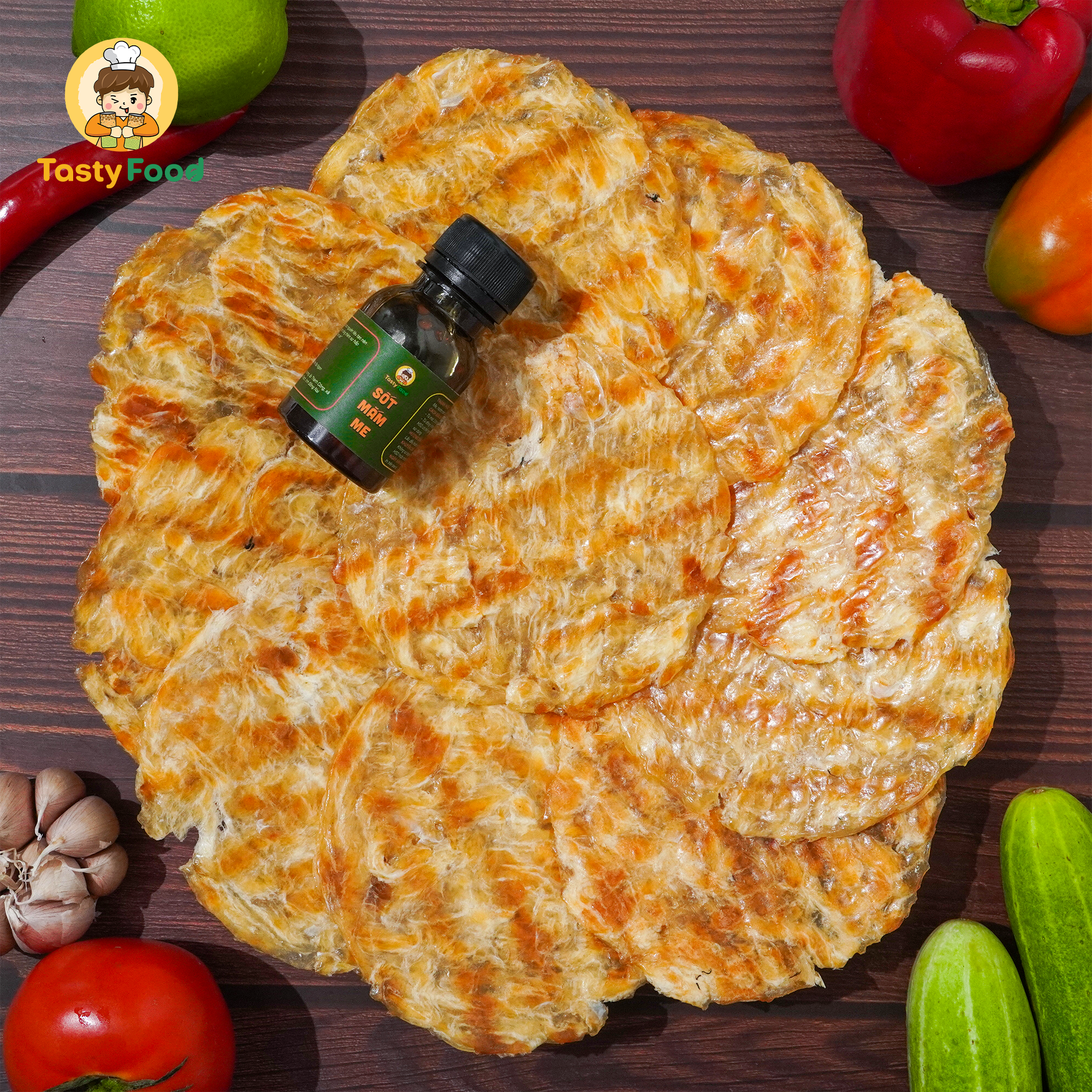 Khô cá mú nướng Tasty Food - Hộp giấy 500g