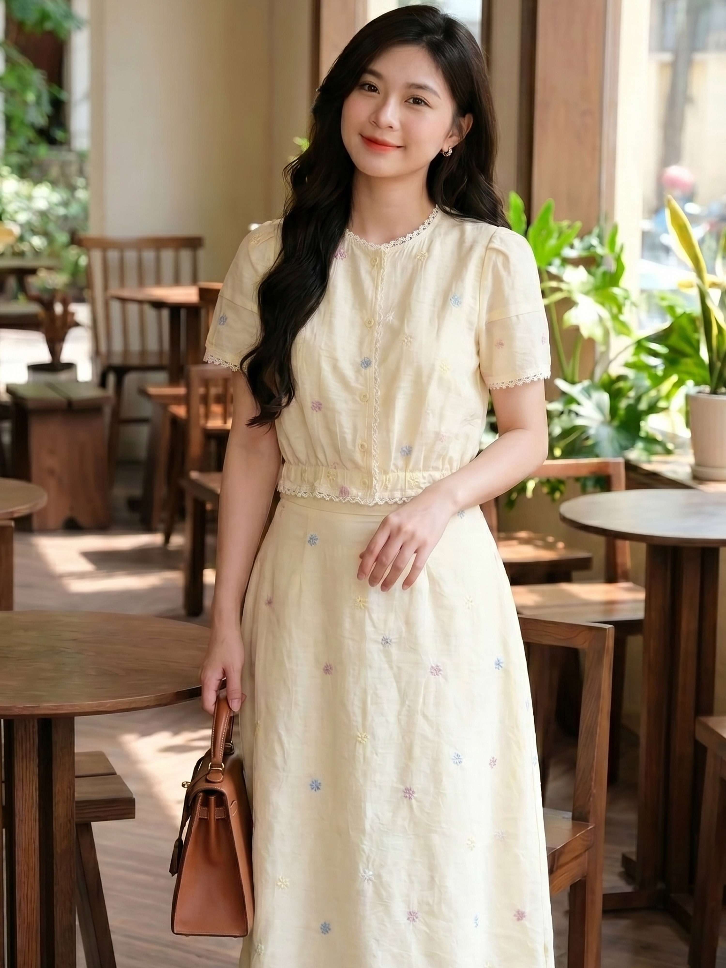 Sét tơ thêu hoa phối ren 605004_thumbnail_6