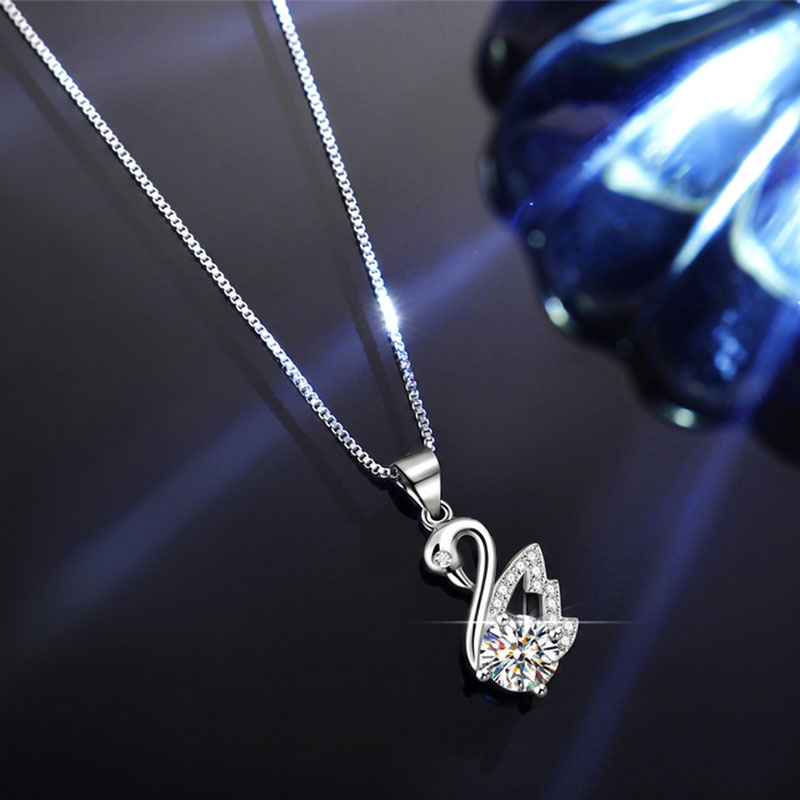 Dây Chuyền Bạc Nữ Cao Cấp Đính Đá Zircon 1 Carat Sang Trọng DCN130 BTXL-026_thumbnail_2