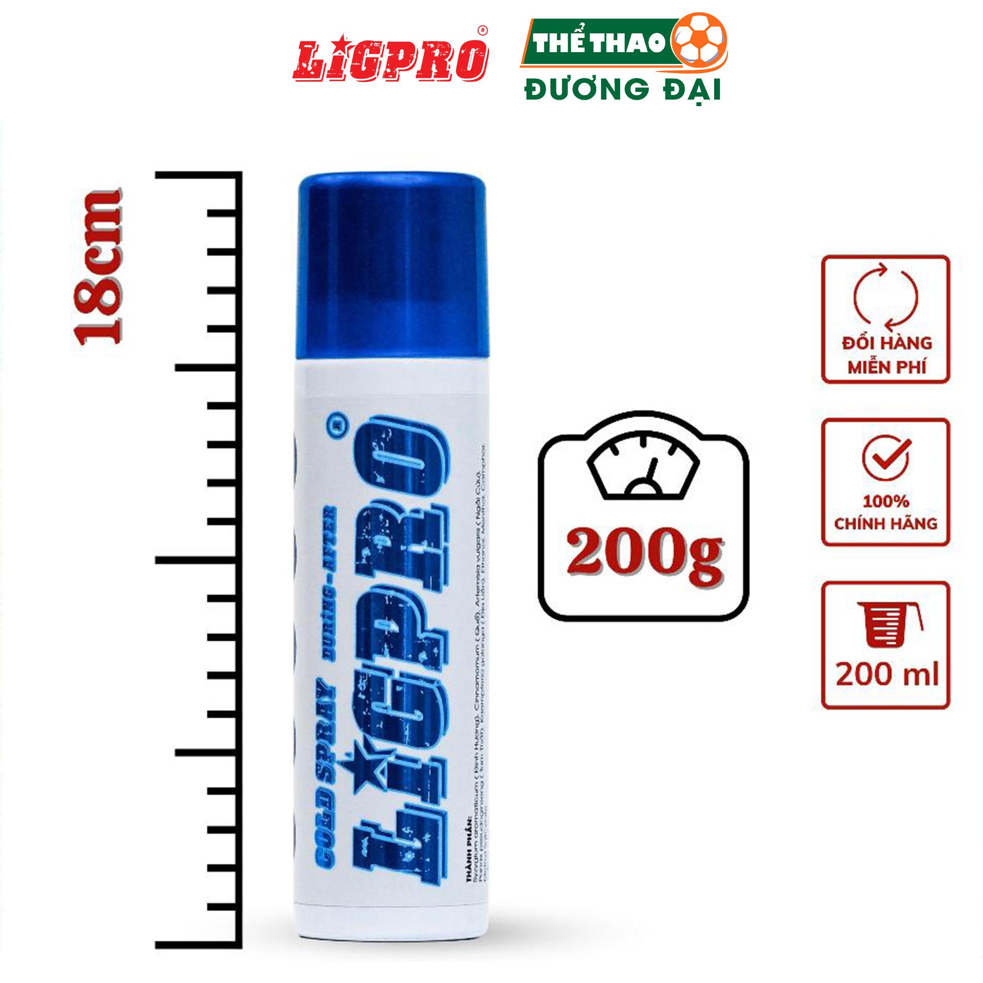 Chai Xịt Lạnh Giảm Đau Ligpro 200ml, Bình Xịt Thể Thao Khi Gặp Chấn Thương Chính Hãng Thể Thao Đương Đại_thumbnail_4