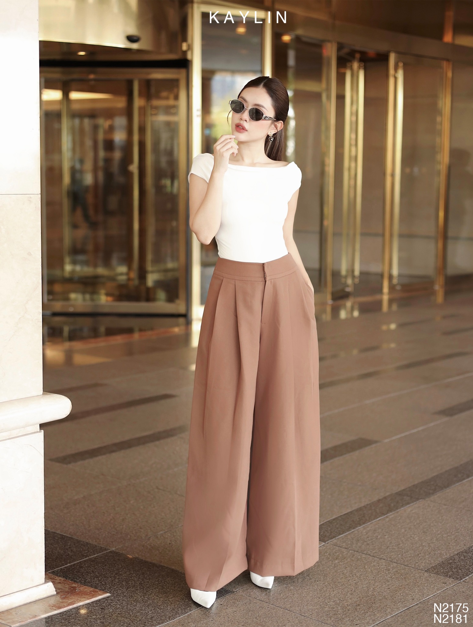 Quần Culottes Ống Rộng Thanh Lịch KAYLIN