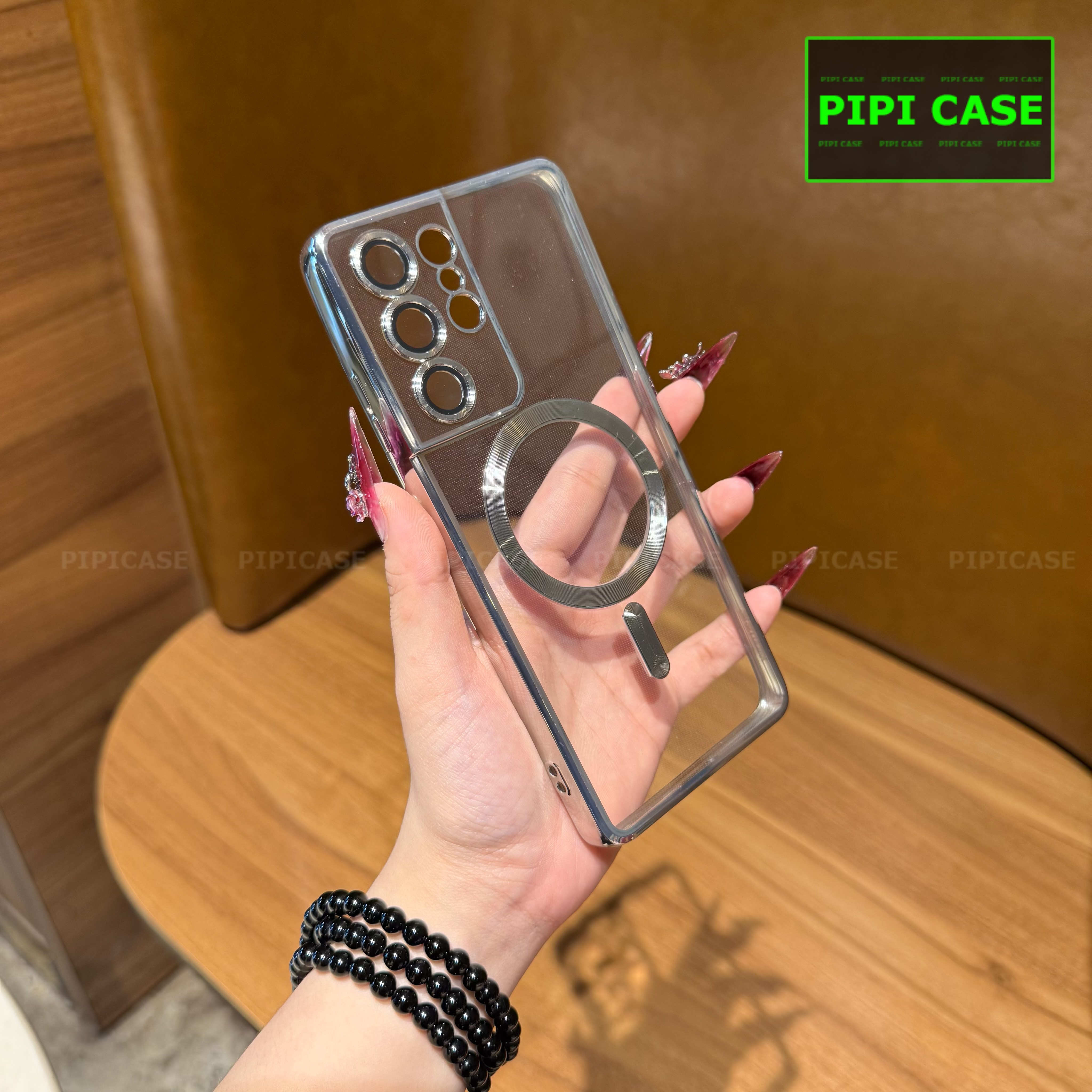 Ốp Lưng Samsung S21 Ultra 5G - Ticker - Bạc_thumbnail_2