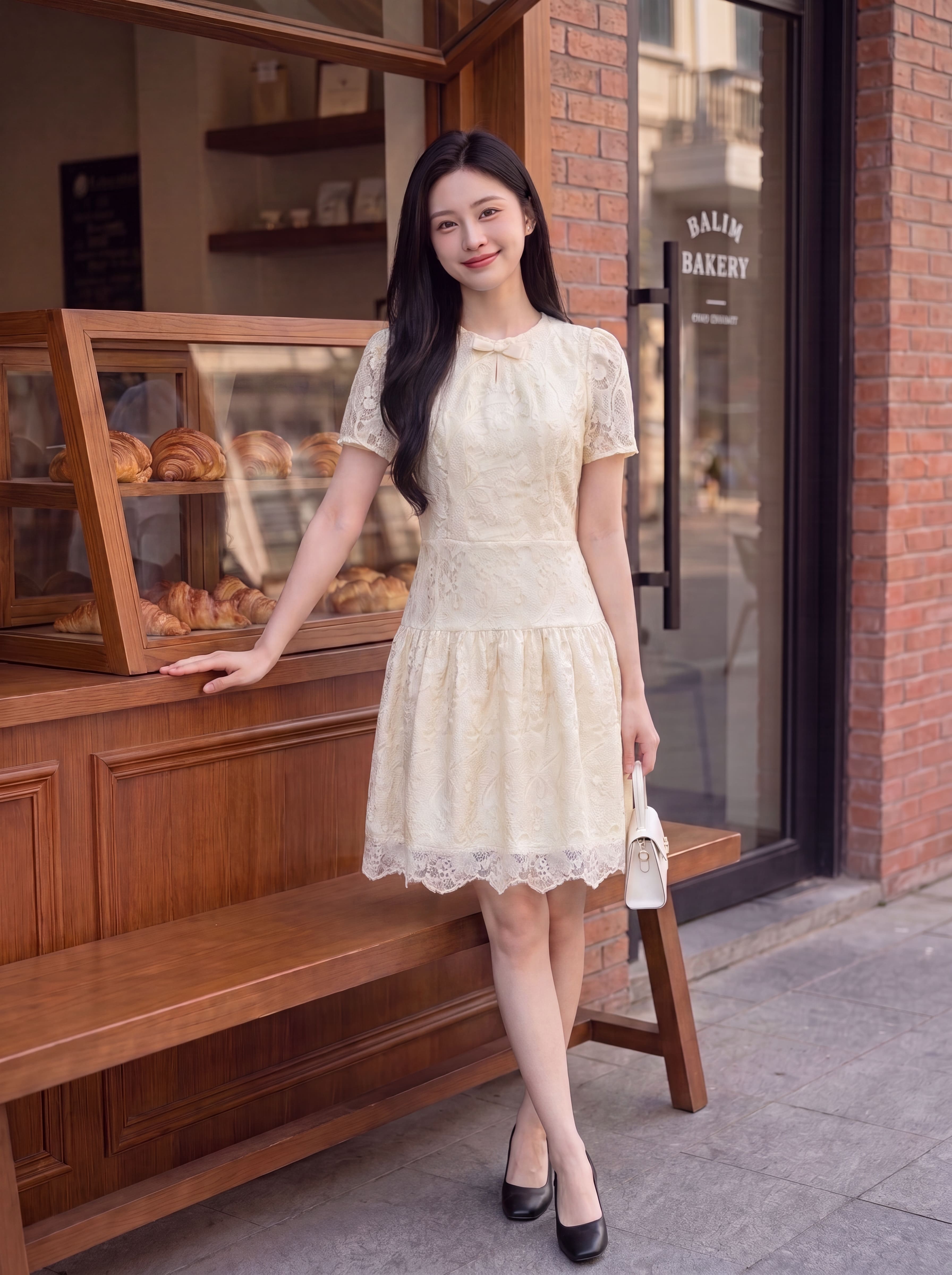 Váy ren thêu hoa cổ nơ 605001_thumbnail_3
