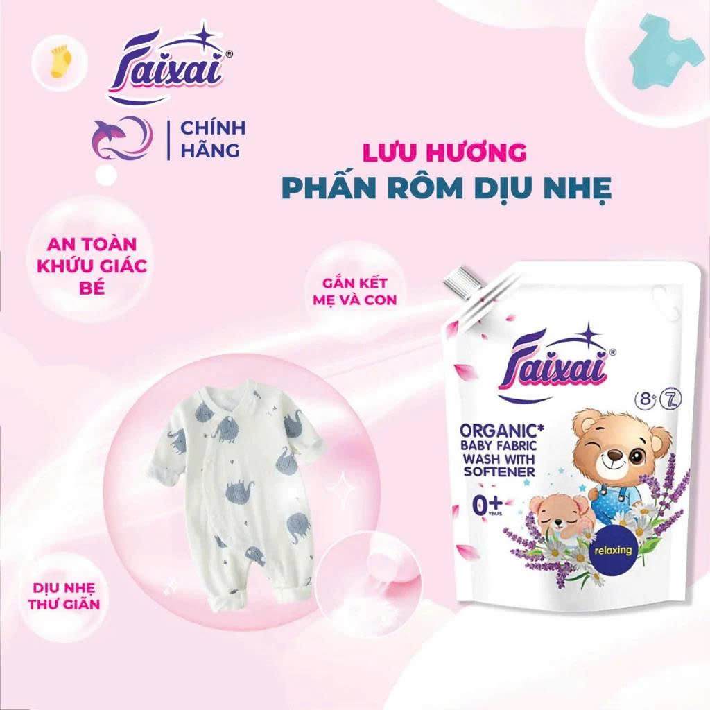 SET 2 TÚI NƯỚC XẢ VẢI CHO BÉ ORGANIC FAIXAI (FREESHIP)_thumbnail_5
