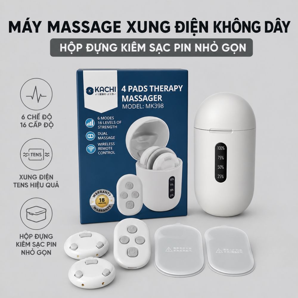 Máy Châm Cứu Xung Điện Không Dây Kachi MK398 giảm đau mỏi cổ vai gáy_thumbnail_7