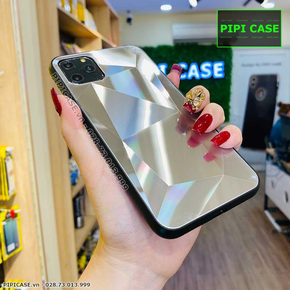 Ốp Lưng iPhone 11 Pro Max - Kim Cương 6D - Bạc_thumbnail_1