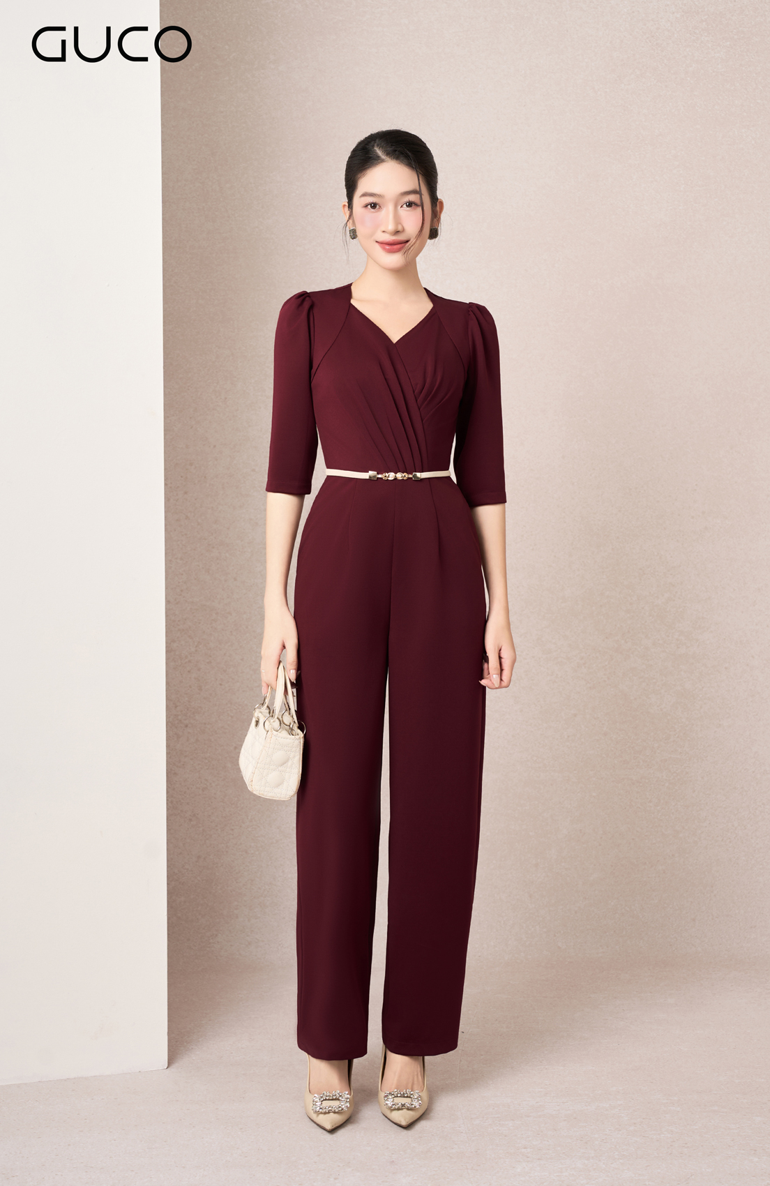 JUMPSUIT CỔ TIM XẾP LY NGỰC - ĐỎ ĐÔ_thumbnail_1