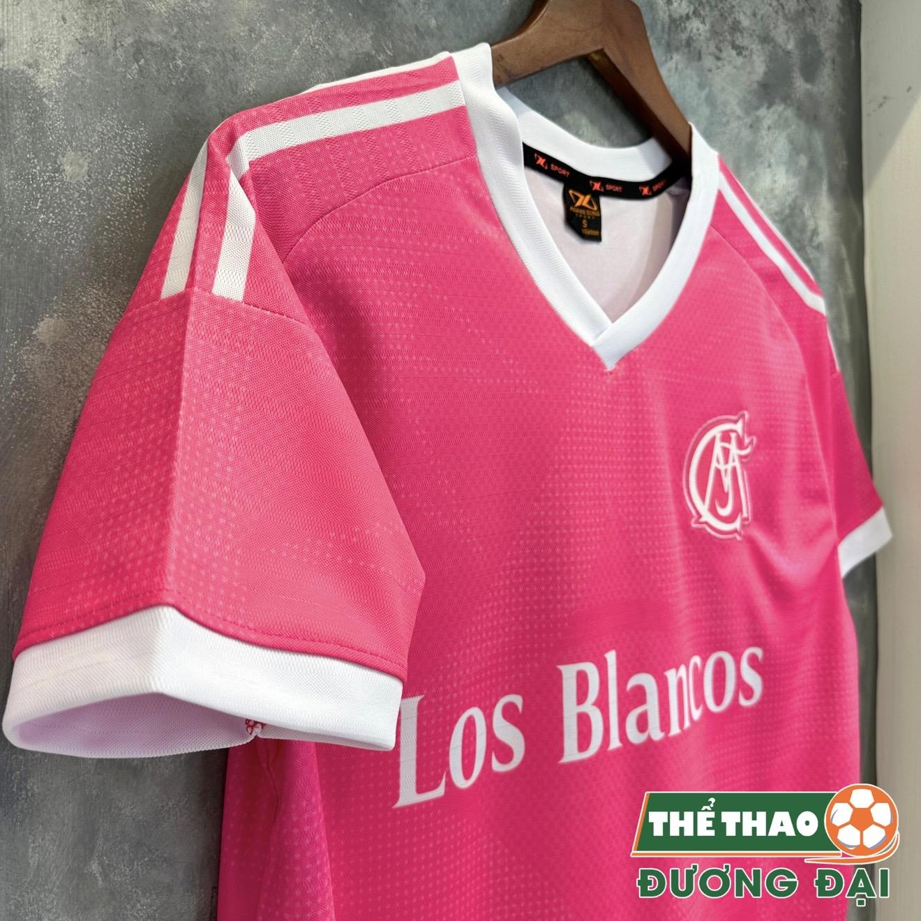 Quần Áo Bóng Đá Los Blancos Hồng 26/27 Thun Mè S-COMF Thoáng Khí Thể Thao Đương Đại_thumbnail_5