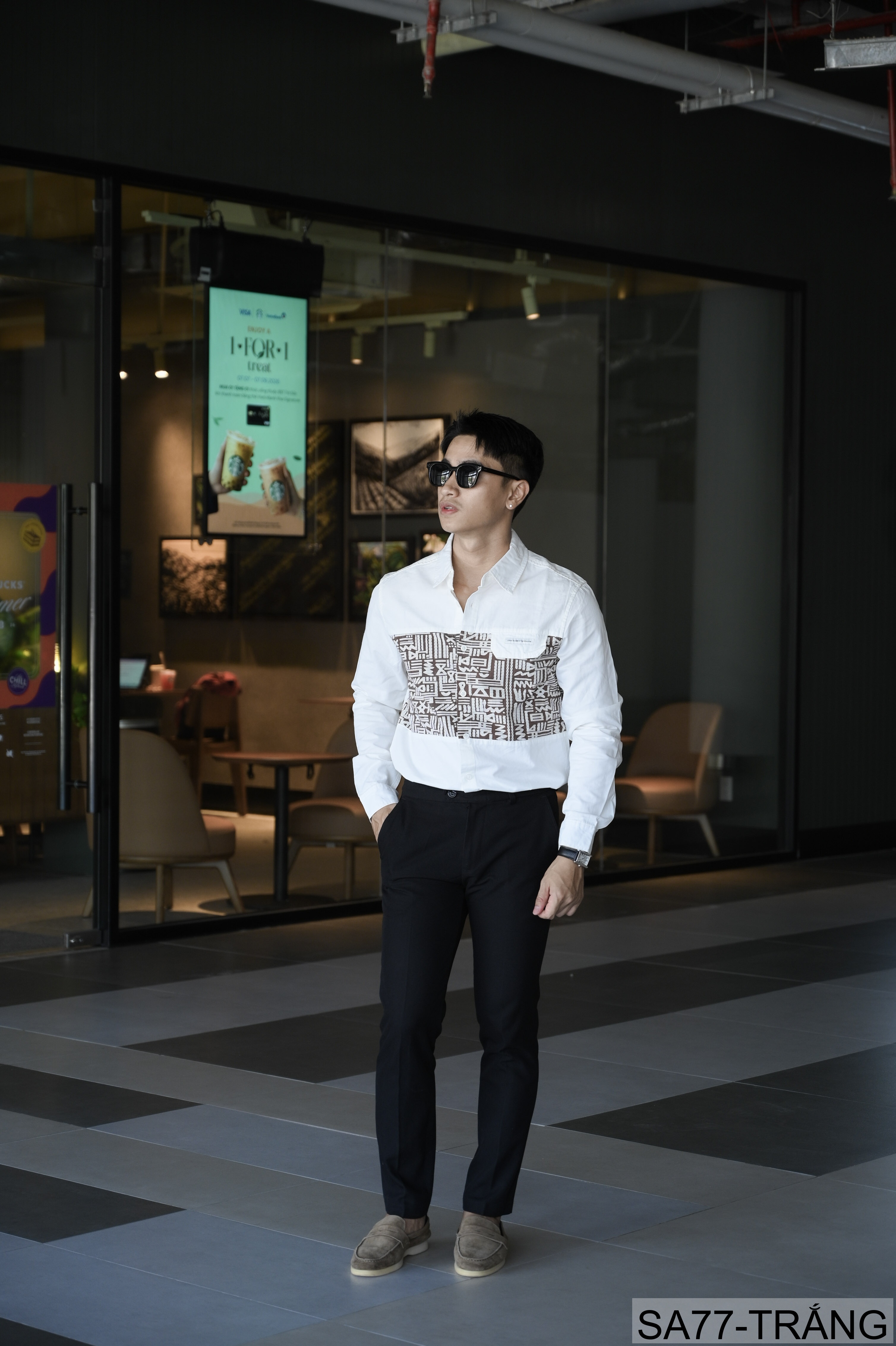 SA77 - Áo sơ mi nam dài tay phong cách Nhật, chất cotton 100%, form rộng thoải mái, họa tiết nghệ thuật độc đáo_thumbnail_4