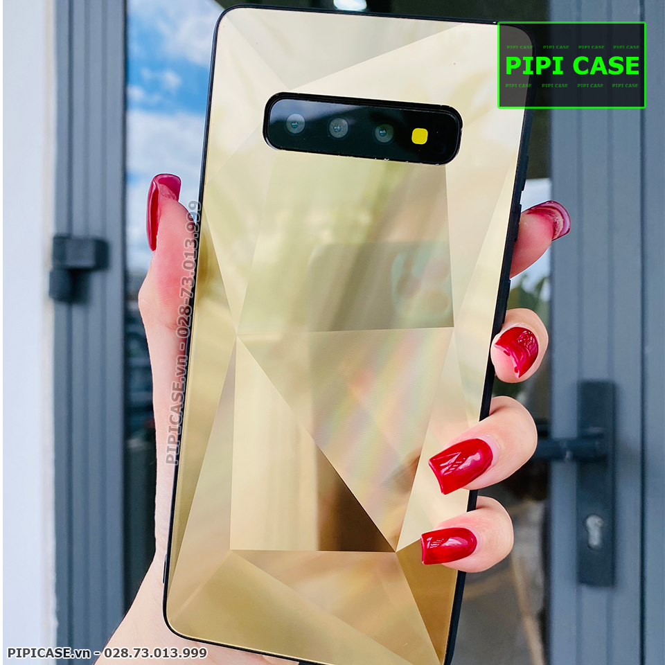 Ốp Lưng Samsung S10 - Kim Cương 6D - Vàng_thumbnail_1