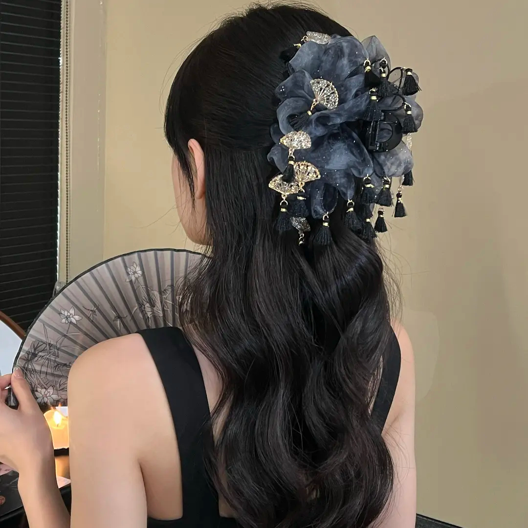 Kẹp Tóc Hoa Vũ Ngân Châu_thumbnail_1
