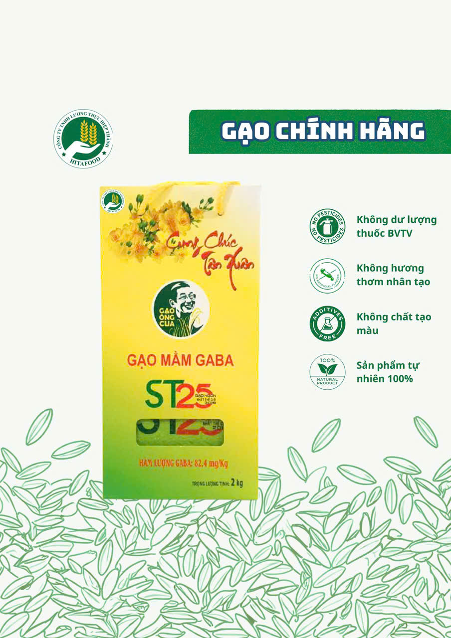 Gạo Mầm Gaba ST25 của kỹ sư Hồ Quang Cua 2kg