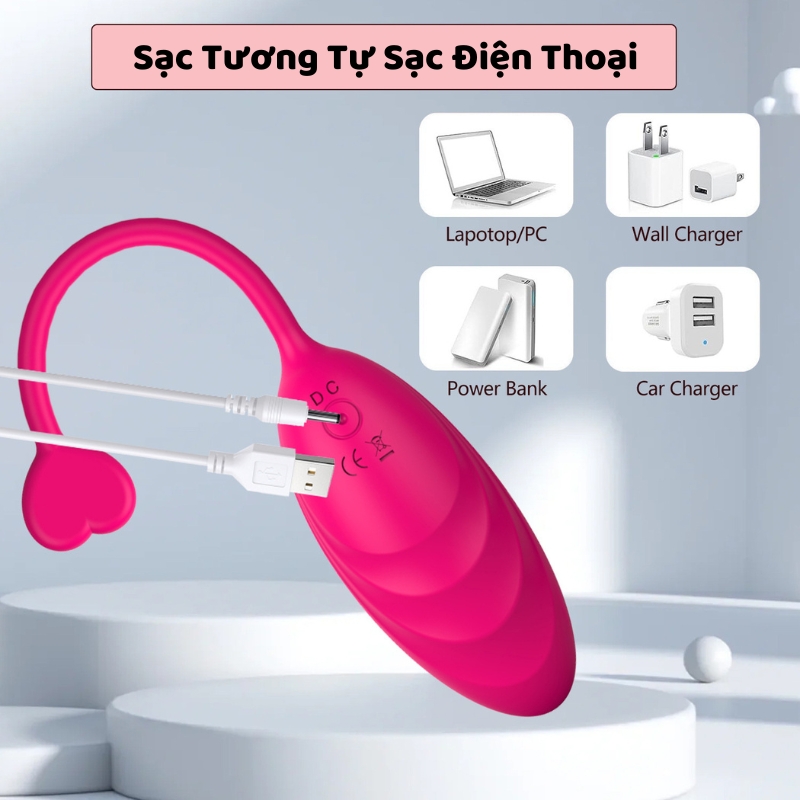 Trứng Rung Điều Khiển Từ Xa Panty 10 Chế Độ Rung Tê Dại
