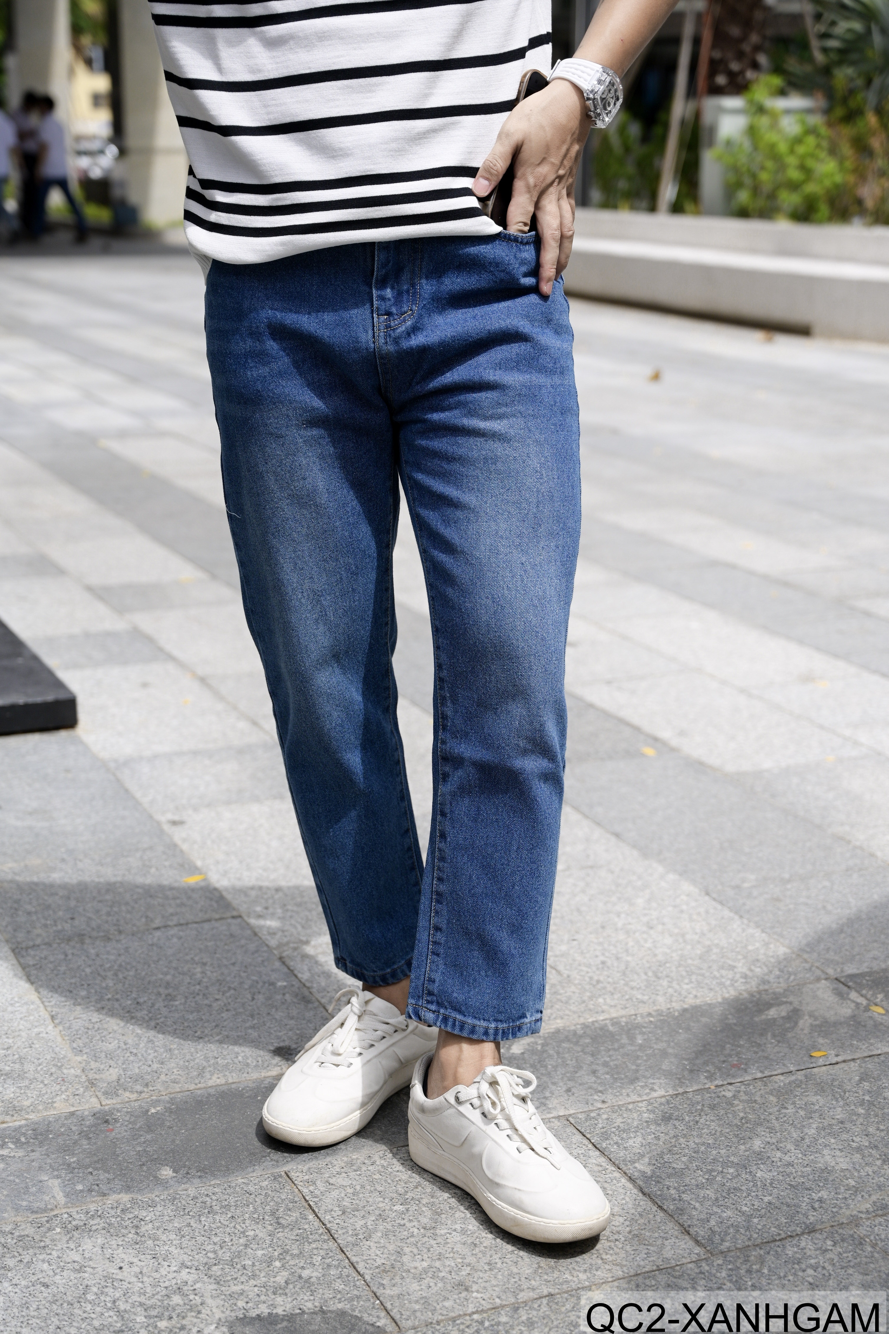 QC2 - Quần Jeans Nam Ống Đứng Chín Tấc Phong Cách Hàn Quốc_thumbnail_5