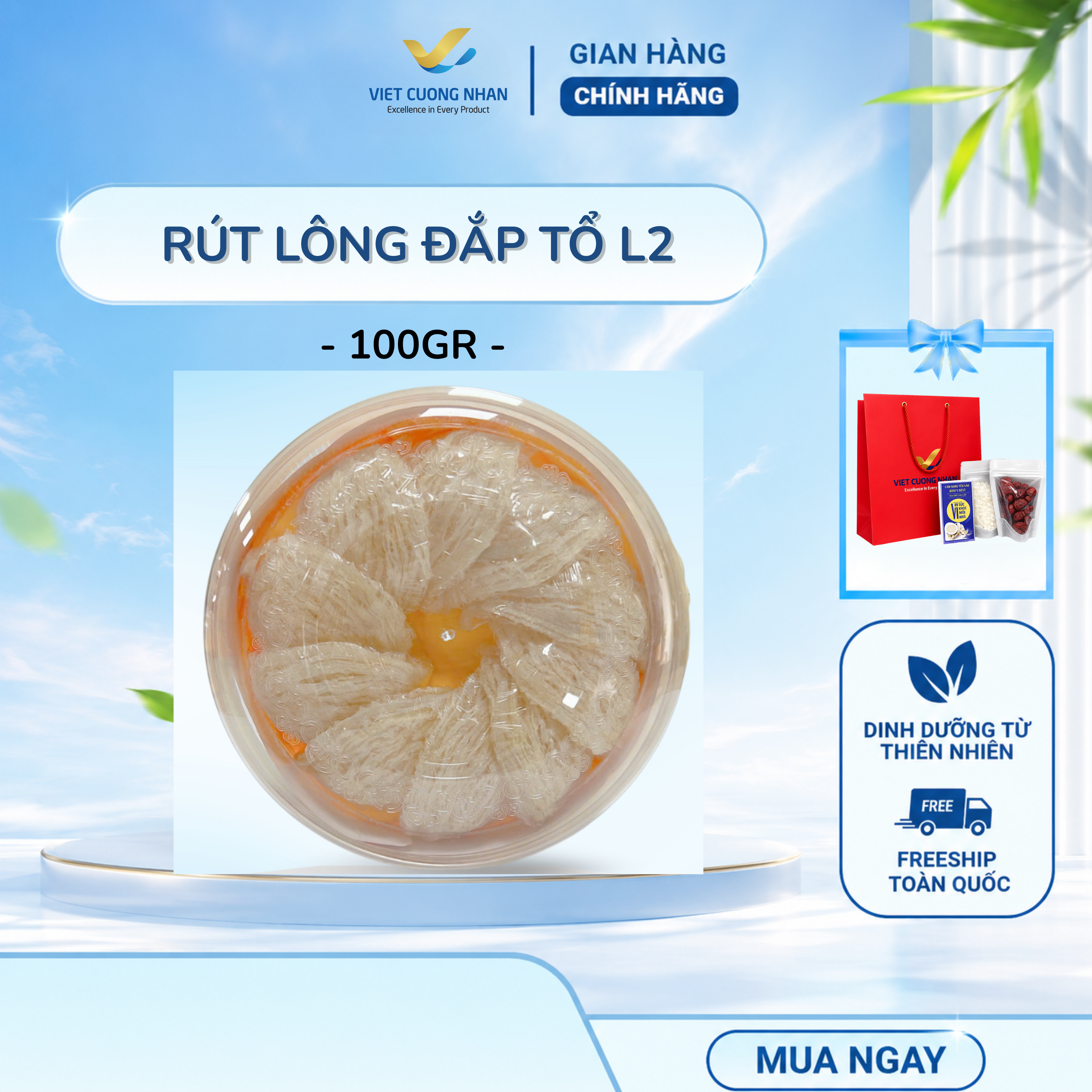 [S50] RÚT LÔNG ĐẮP TỔ L2- HỘP 100GR