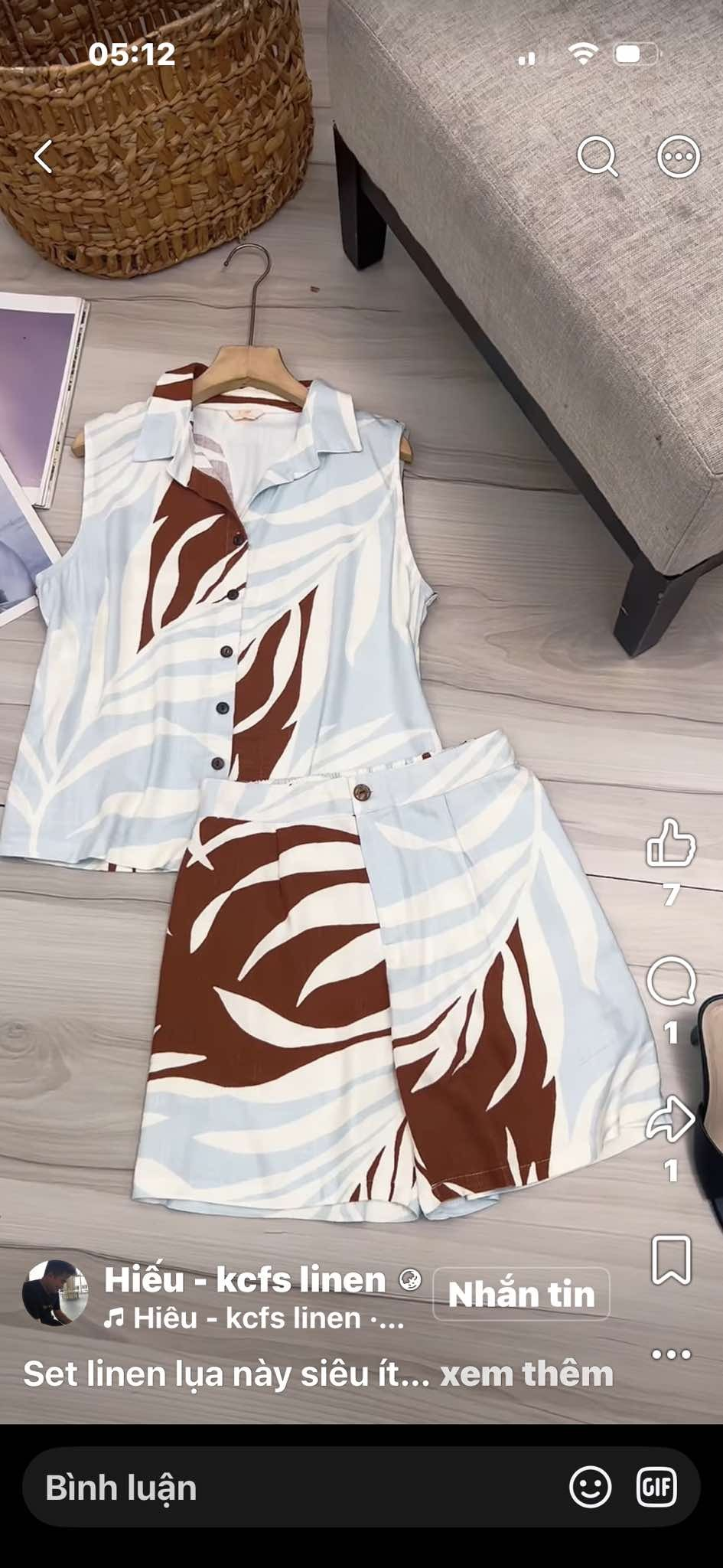 Bộ linen lụa đùi áo sơ mi sát nách_thumbnail_3