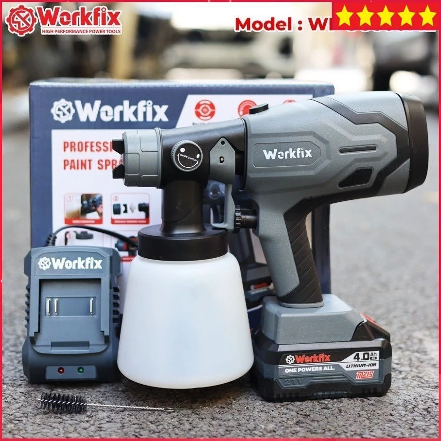 Máy Phun Sơn Pin WORKFIX WF-SPS800X – Máy Phun Sơn Cầm Tay 800ml, 2 Chế Độ Phun_thumbnail_1