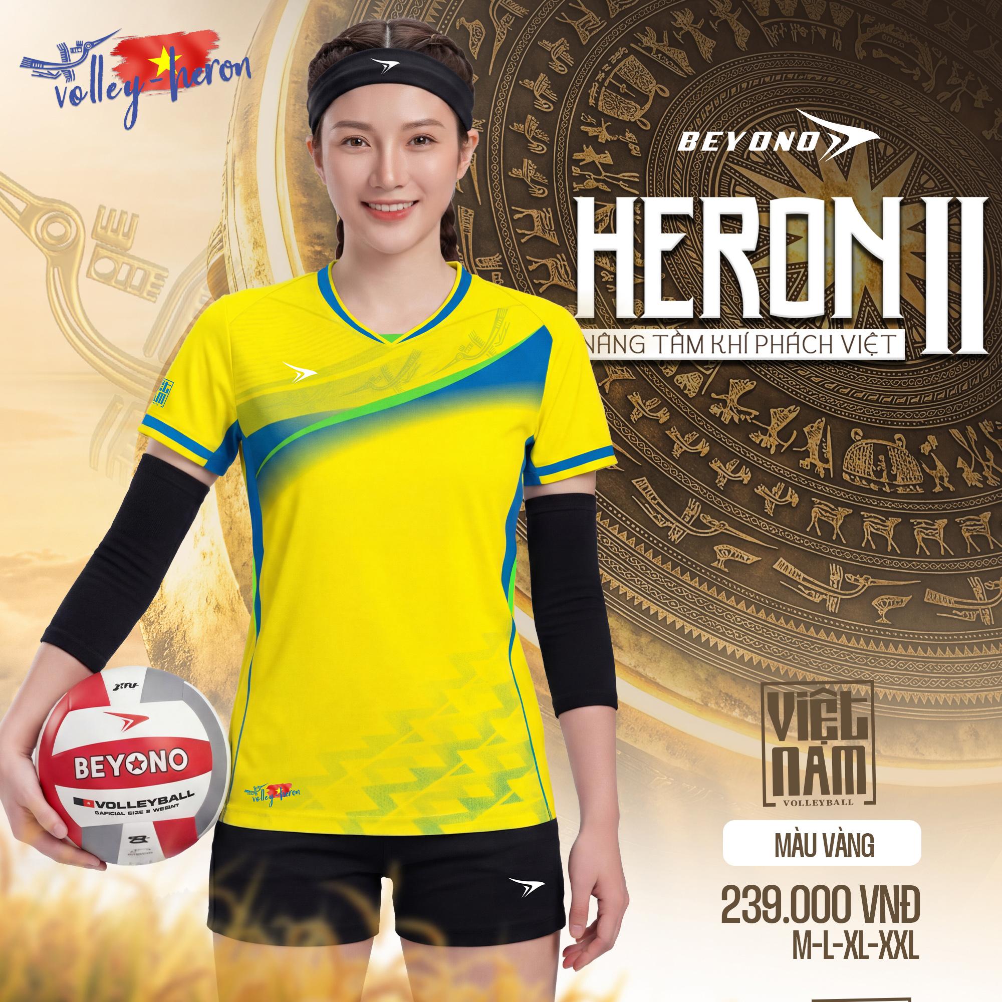 BST Quần Áo Bóng Chuyền Beyono Heron II Thun Mè Cao Cấp Thoáng Mát Thể Thao Đương Đại_thumbnail_7
