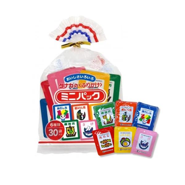 Túi 30 Gói  Gia Vị Rắc Cơm Tanaka Foods 6 Vị Nội Địa Nhật_thumbnail_4