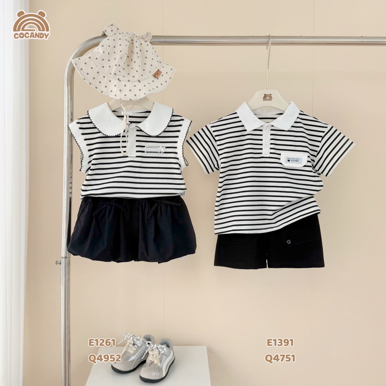 Áo cộc polo kẻ ĐEN tag ngực CCD_thumbnail_6