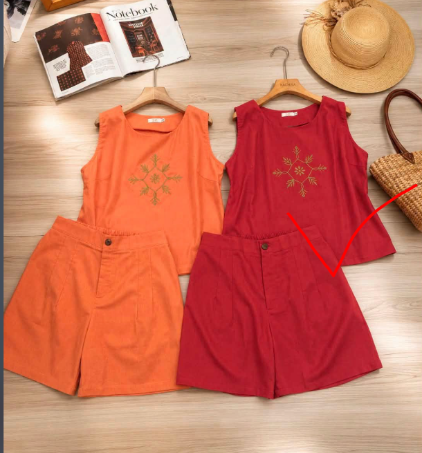 Bộ Linen bột đùi áo sát nách thêu_thumbnail_3